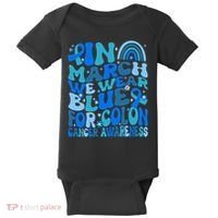Funny Colon Cancer Colon Cancer Awareness Support Baby Bodysuit thumb 0
