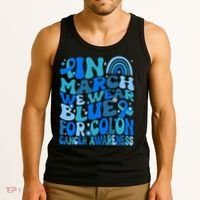 Funny Colon Cancer Colon Cancer Awareness Support Tank Top thumb 3