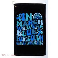 Funny Colon Cancer Colon Cancer Awareness Support Golf Towel thumb 0