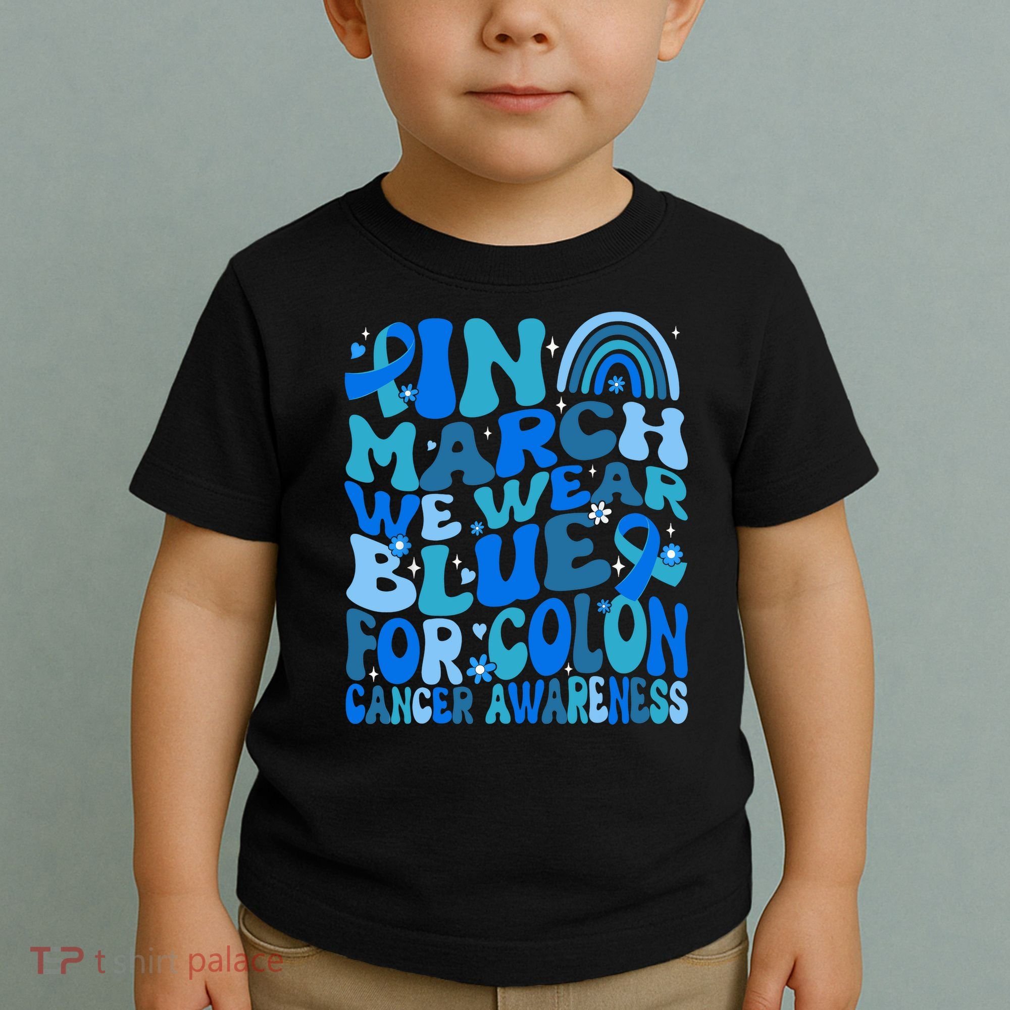 Funny Colon Cancer Colon Cancer Awareness Support Toddler T-Shirt