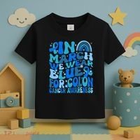 Funny Colon Cancer Colon Cancer Awareness Support Toddler T-Shirt thumb 3