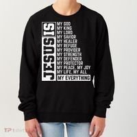 Faith Cross Christian Religious Jesus Lord Gift Jesus Women's Sweatshirt thumb 0