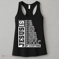 Faith Cross Christian Religious Jesus Lord Gift Jesus Women's Tank Top thumb 3