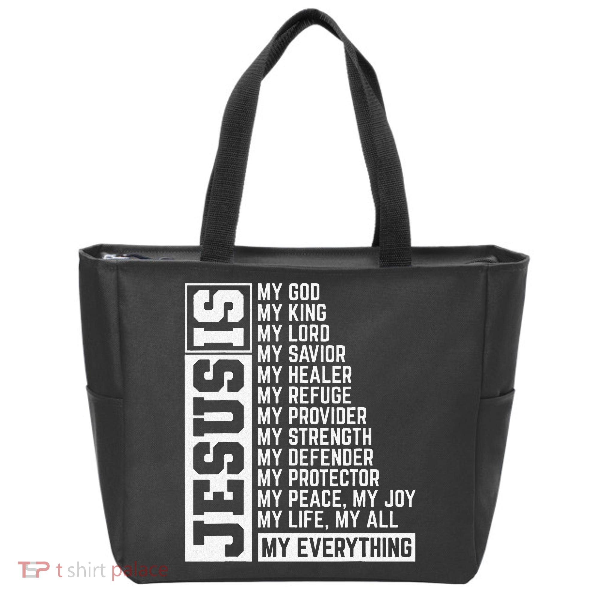 Faith Cross Christian Religious Jesus Lord Gift Jesus Tote Bag