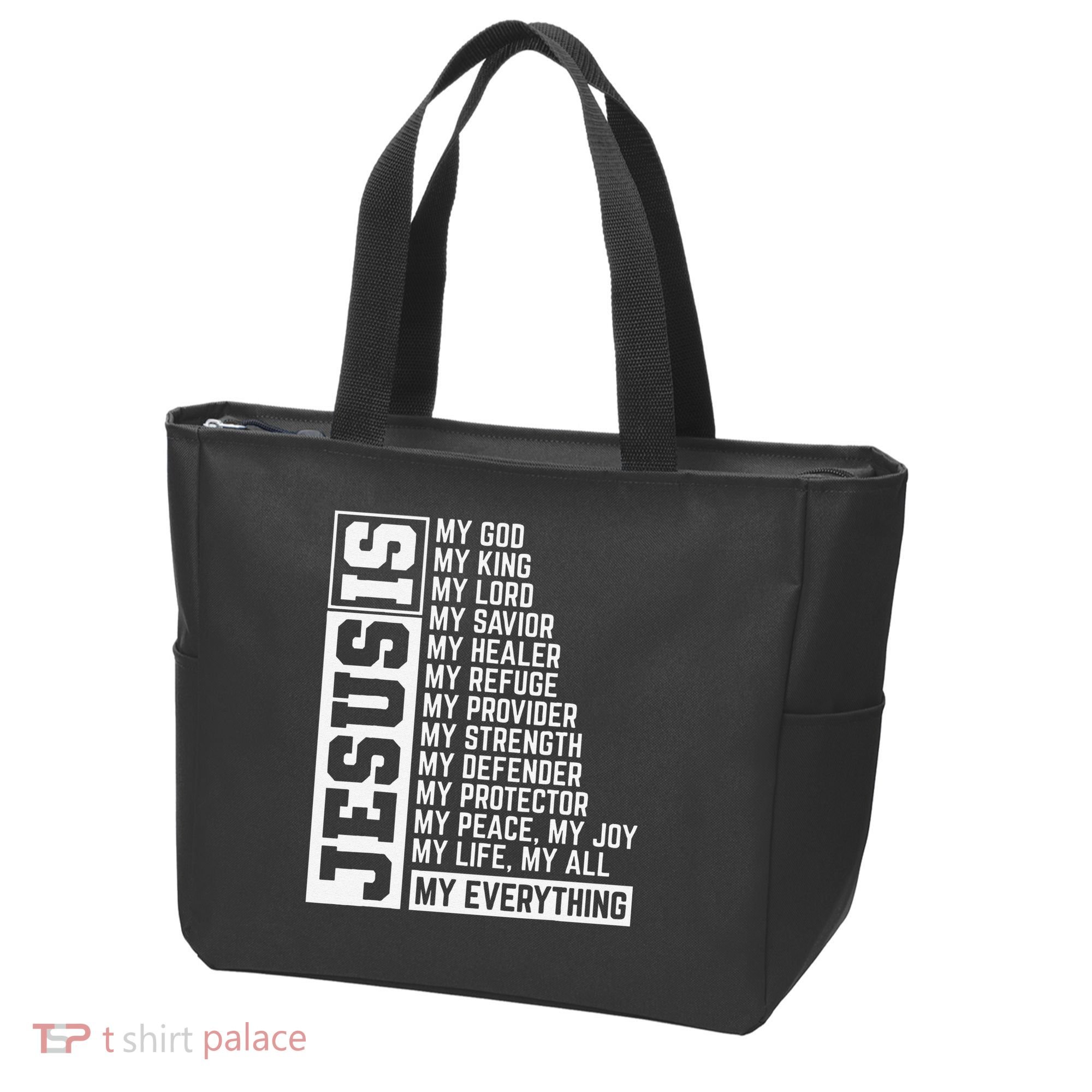 Faith Cross Christian Religious Jesus Lord Gift Jesus Tote Bag