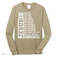 Faith Cross Christian Religious Jesus Lord Gift Jesus Long Sleeve Shirt thumb 0