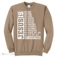 Faith Cross Christian Religious Jesus Lord Gift Jesus Sweatshirt thumb 0
