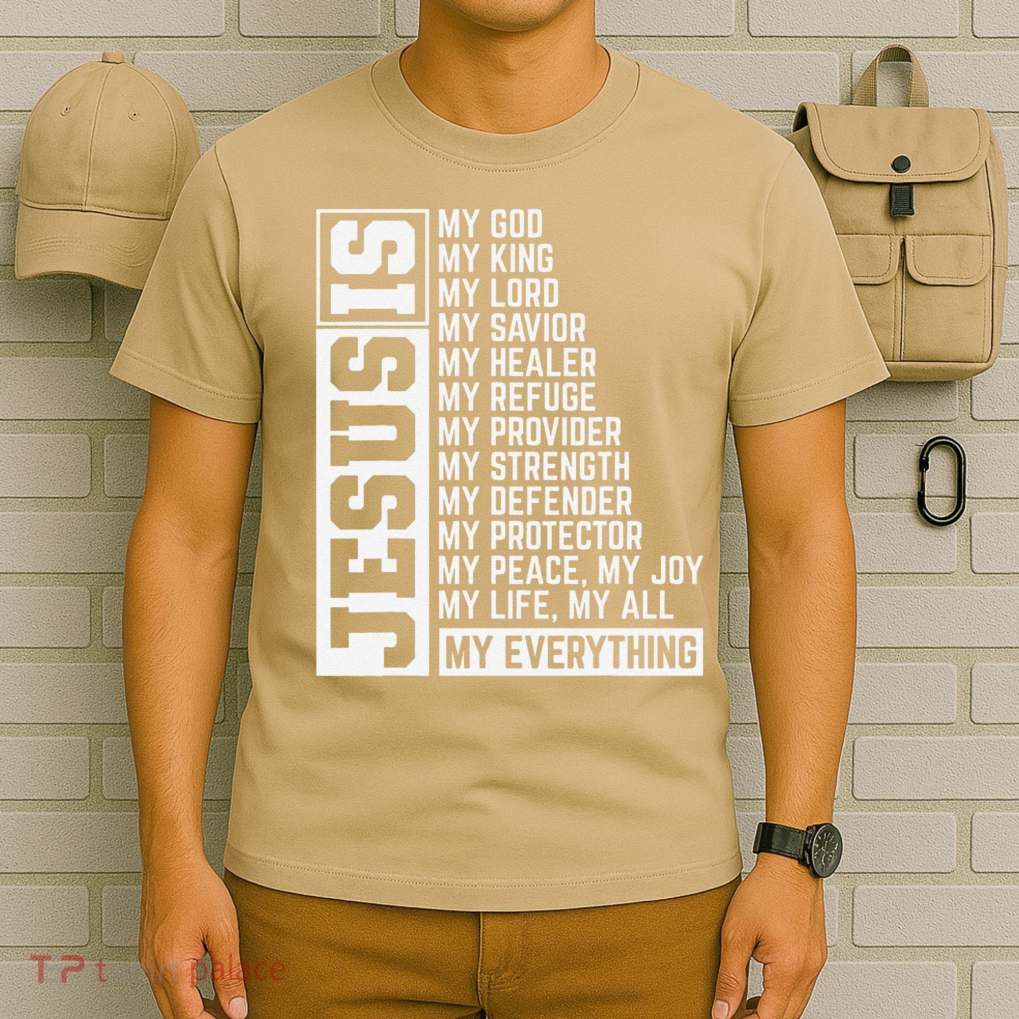 Faith Cross Christian Religious Jesus Lord Gift Jesus T-Shirt