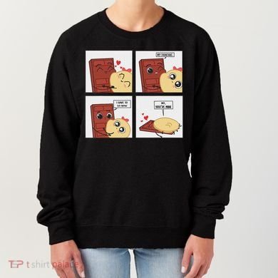 Funny Cute Couple Journey Choco And Pancake Romantic Lover Women's Sweatshirt