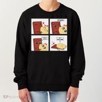 Funny Cute Couple Journey Choco And Pancake Romantic Lover Women's Sweatshirt thumb 0