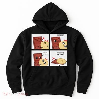 Funny Cute Couple Journey Choco And Pancake Romantic Lover Hoodie