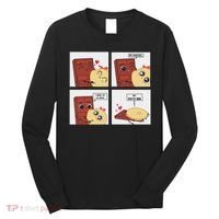 Funny Cute Couple Journey Choco And Pancake Romantic Lover Long Sleeve Shirt thumb 0