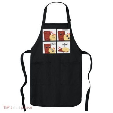 Funny Cute Couple Journey Choco And Pancake Romantic Lover Apron