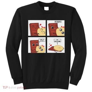 Funny Cute Couple Journey Choco And Pancake Romantic Lover Sweatshirt