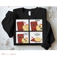 Funny Cute Couple Journey Choco And Pancake Romantic Lover Sweatshirt thumb 2