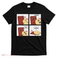 Funny Cute Couple Journey Choco And Pancake Romantic Lover T-Shirt thumb 0