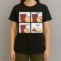 Funny Cute Couple Journey Choco And Pancake Romantic Lover T-Shirt thumb 4
