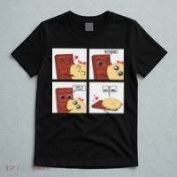 Funny Cute Couple Journey Choco And Pancake Romantic Lover T-Shirt thumb 5