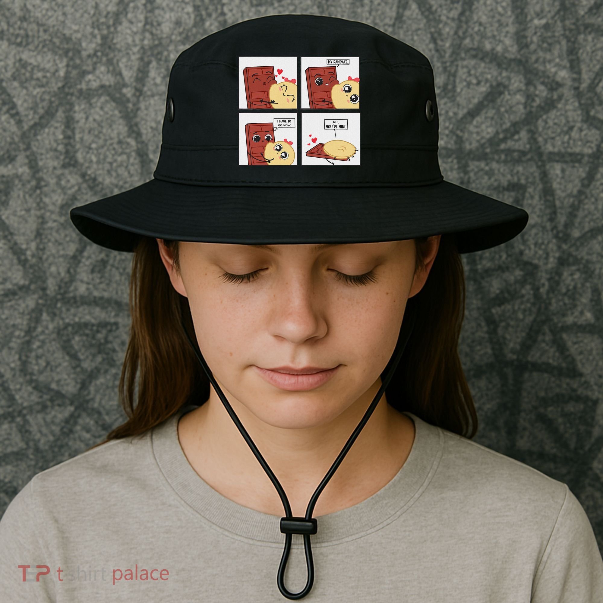 Funny Cute Couple Journey Choco And Pancake Romantic Lover Bucket Hat