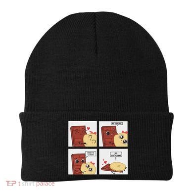 Funny Cute Couple Journey Choco And Pancake Romantic Lover Beanie