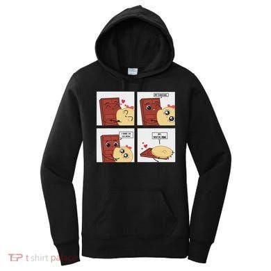 Funny Cute Couple Journey Choco And Pancake Romantic Lover Women's Hoodie