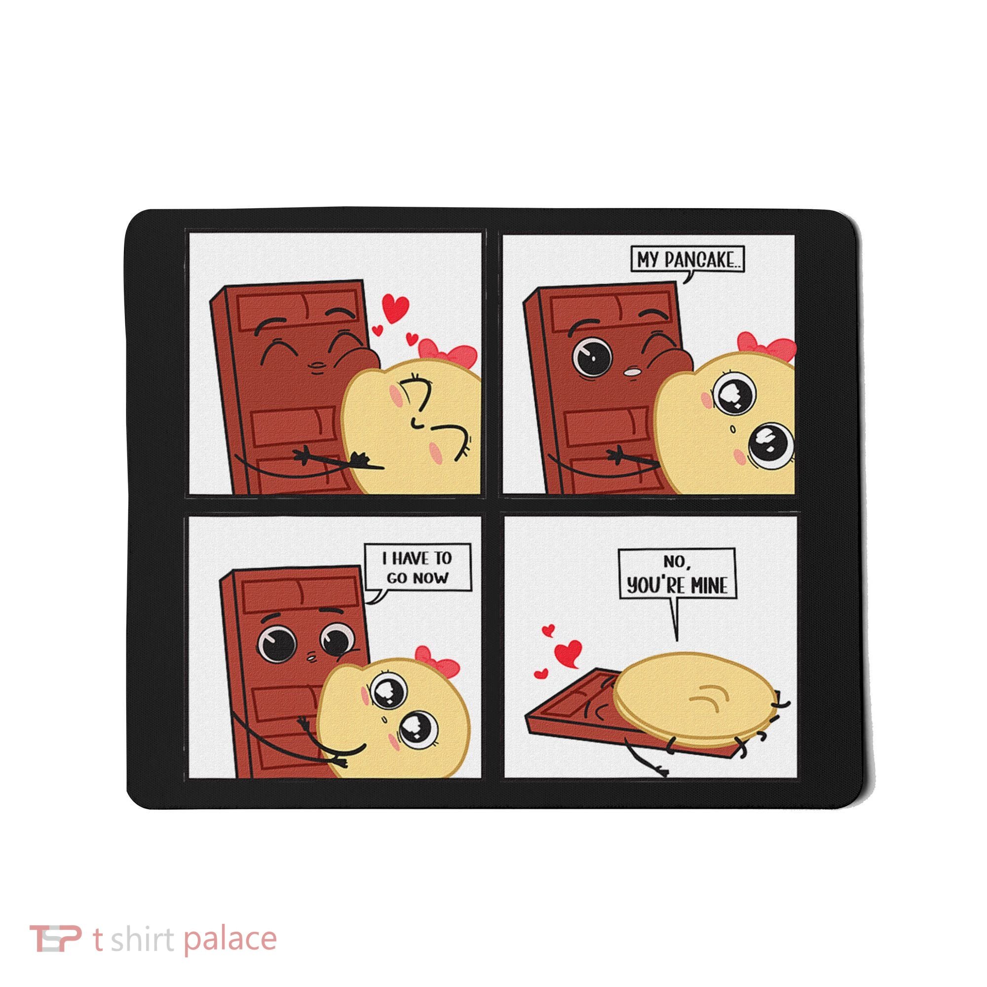 Funny Cute Couple Journey Choco And Pancake Romantic Lover Mousepad