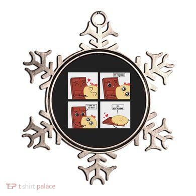 Funny Cute Couple Journey Choco And Pancake Romantic Lover Ornament