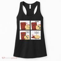 Funny Cute Couple Journey Choco And Pancake Romantic Lover Women's Tank Top thumb 0