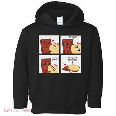 Funny Cute Couple Journey Choco And Pancake Romantic Lover Toddler Hoodie