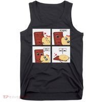 Funny Cute Couple Journey Choco And Pancake Romantic Lover Tank Top thumb 0