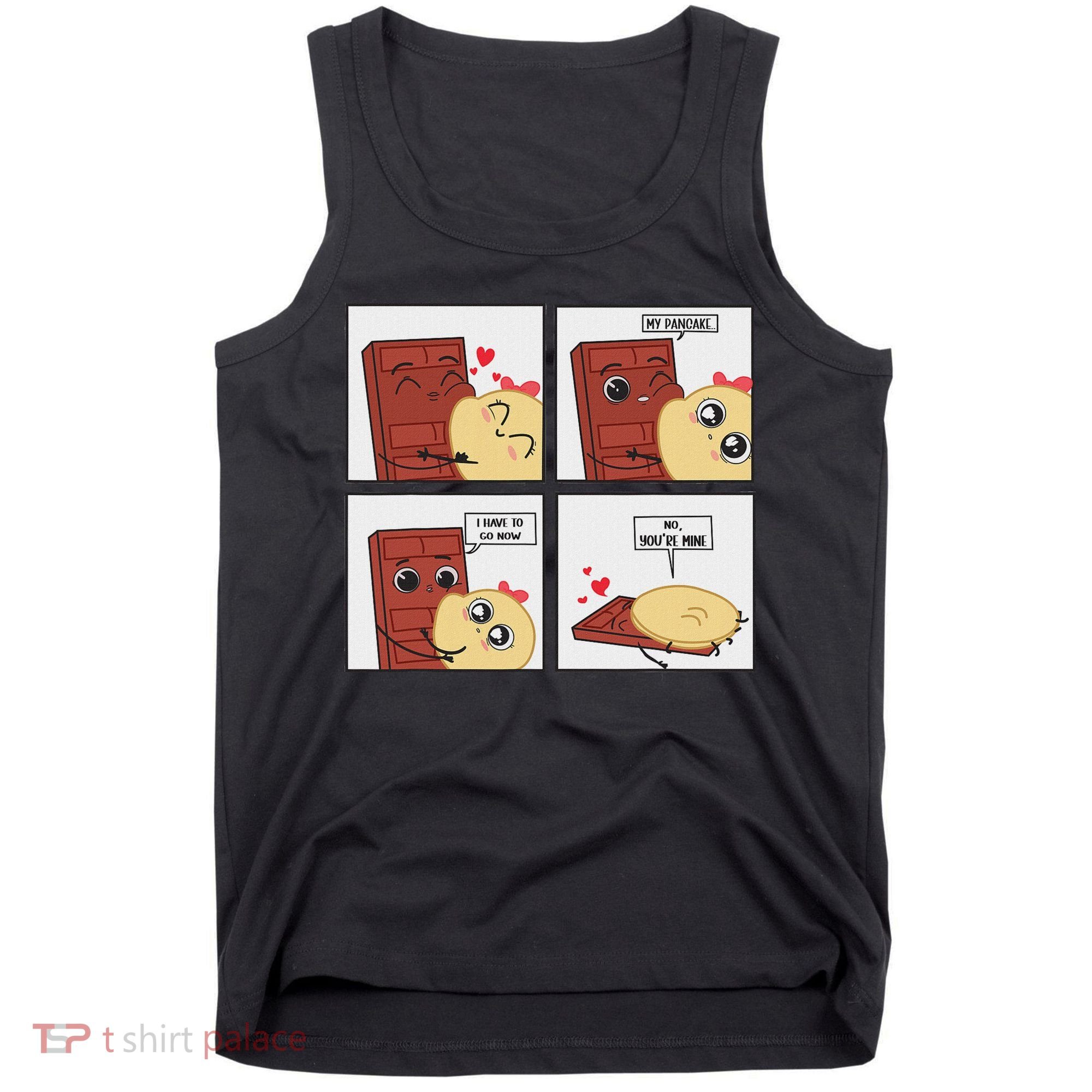 Funny Cute Couple Journey Choco And Pancake Romantic Lover Tank Top
