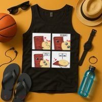 Funny Cute Couple Journey Choco And Pancake Romantic Lover Tank Top thumb 4