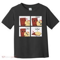 Funny Cute Couple Journey Choco And Pancake Romantic Lover Toddler T-Shirt thumb 0
