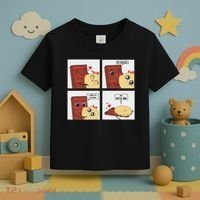 Funny Cute Couple Journey Choco And Pancake Romantic Lover Toddler T-Shirt thumb 3