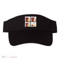 Funny Cute Couple Journey Choco And Pancake Romantic Lover Visor thumb 0