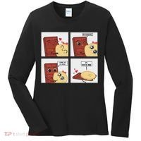 Funny Cute Couple Journey Choco And Pancake Romantic Lover Women's Long Sleeve Shirt thumb 0