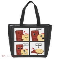 Funny Cute Couple Journey Choco And Pancake Romantic Lover Tote Bag thumb 0