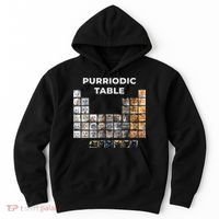 Funny Cat Chemistry Pun Periodic Table Hoodie thumb 0