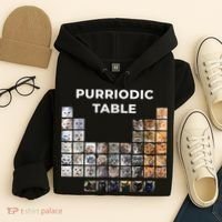 Funny Cat Chemistry Pun Periodic Table Hoodie thumb 4