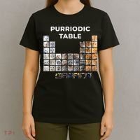 Funny Cat Chemistry Pun Periodic Table T-Shirt thumb 4