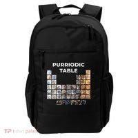 Funny Cat Chemistry Pun Periodic Table Backpack thumb 0