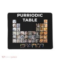 Funny Cat Chemistry Pun Periodic Table Mousepad thumb 0