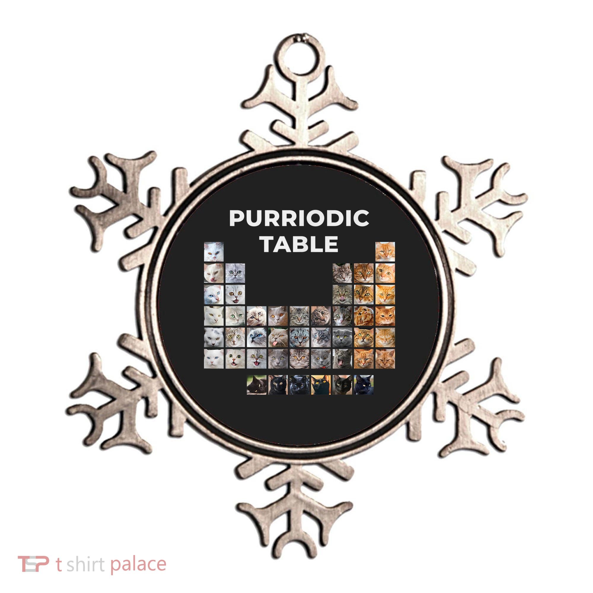 Funny Cat Chemistry Pun Periodic Table Ornament