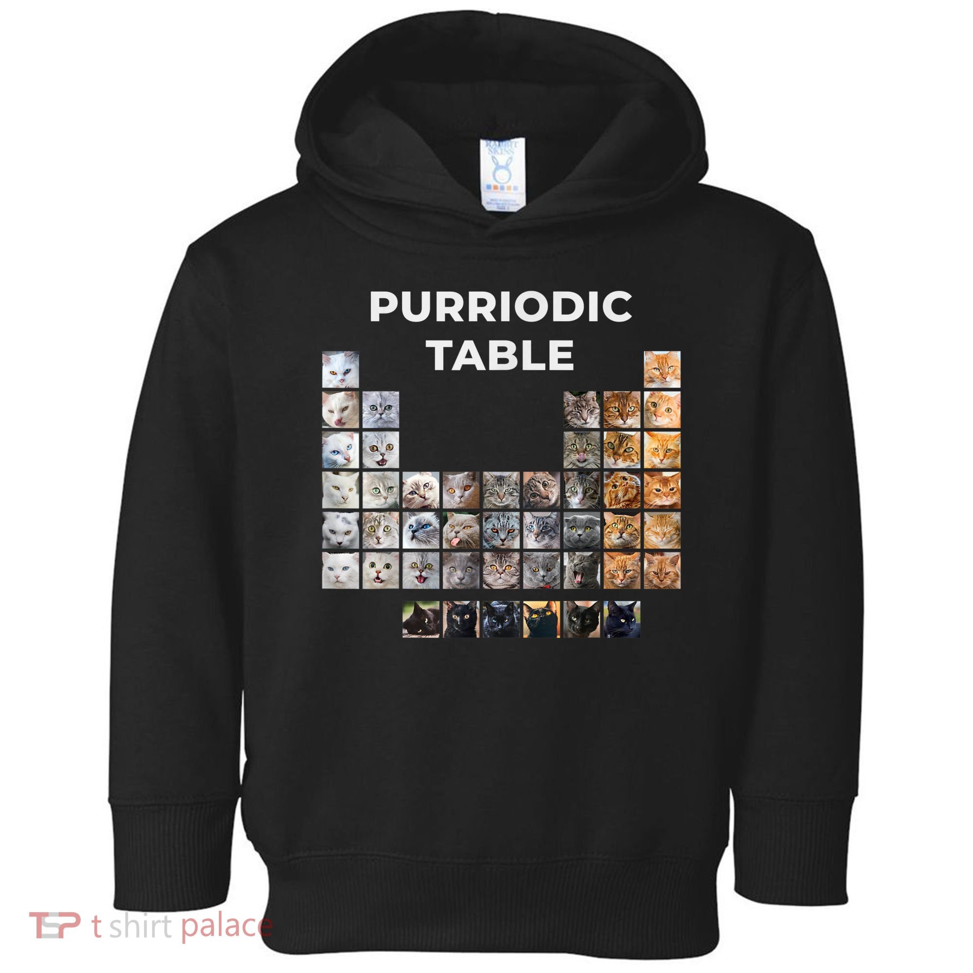 Funny Cat Chemistry Pun Periodic Table Toddler Hoodie