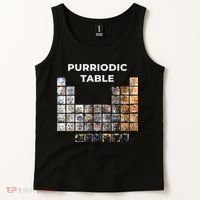 Funny Cat Chemistry Pun Periodic Table Tank Top thumb 2