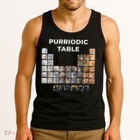 Funny Cat Chemistry Pun Periodic Table Tank Top thumb 3