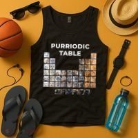 Funny Cat Chemistry Pun Periodic Table Tank Top thumb 4