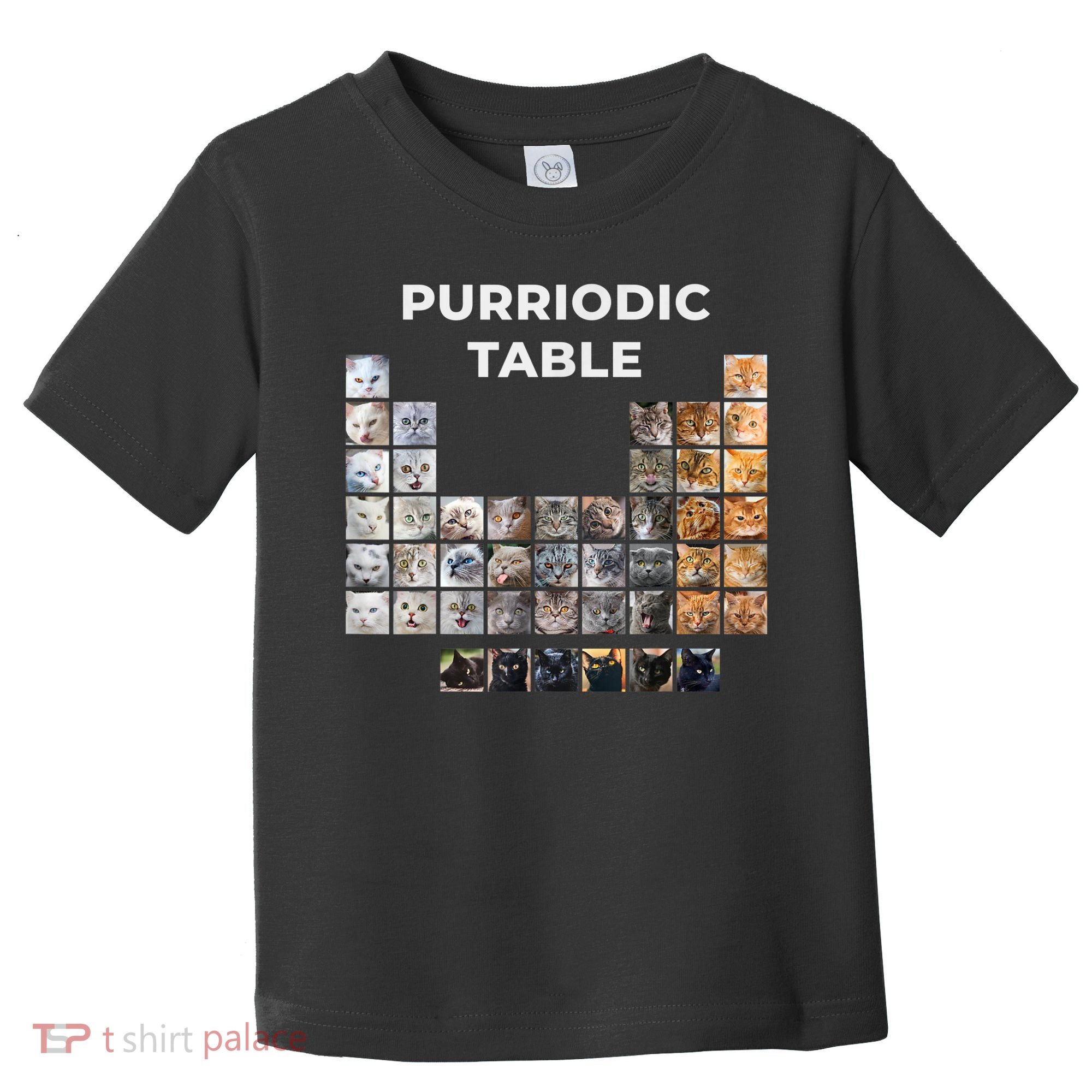Funny Cat Chemistry Pun Periodic Table Toddler T-Shirt