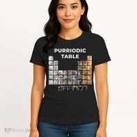 Funny Cat Chemistry Pun Periodic Table Women's T-Shirt thumb 4