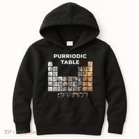 Funny Cat Chemistry Pun Periodic Table Kids Hoodie thumb 0